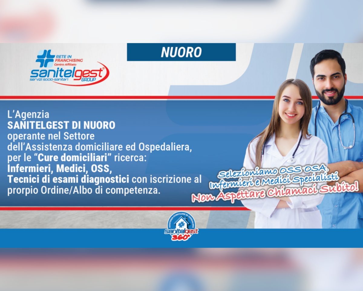 SI RICERCA PERSONALE SANITARIO E SOCIO SANITARIO A NUORO (NU)