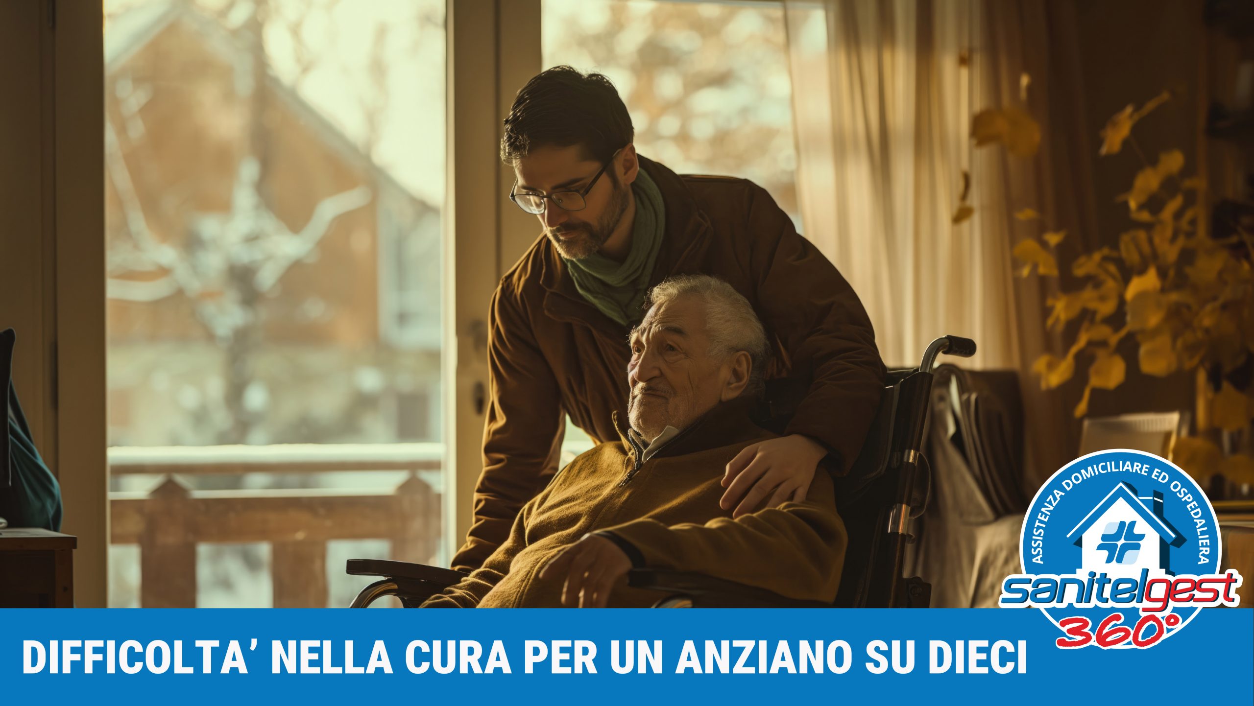 DIFFICOLTÀ NELLA CURA DELLA PERSONA PER UN ANZIANO SU 10 (FONTE ISTAT 14 LUGLIO 2021)