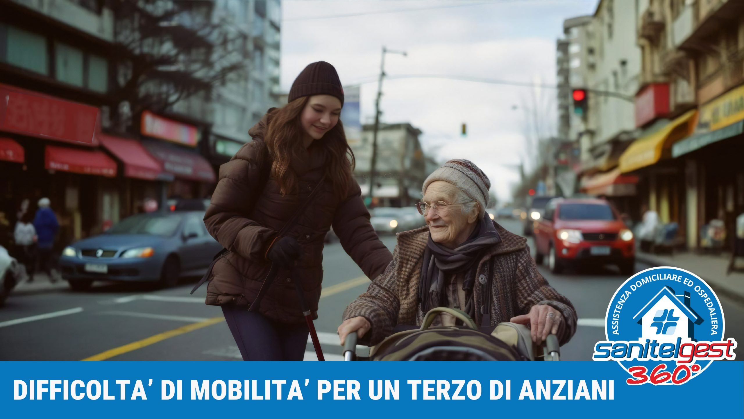 DIFFICOLTÀ NELLA MOBILITÀ PER CIRCA UN TERZO DEGLI ANZIANI (FONTE ISTAT 14 LUGLIO 2021)