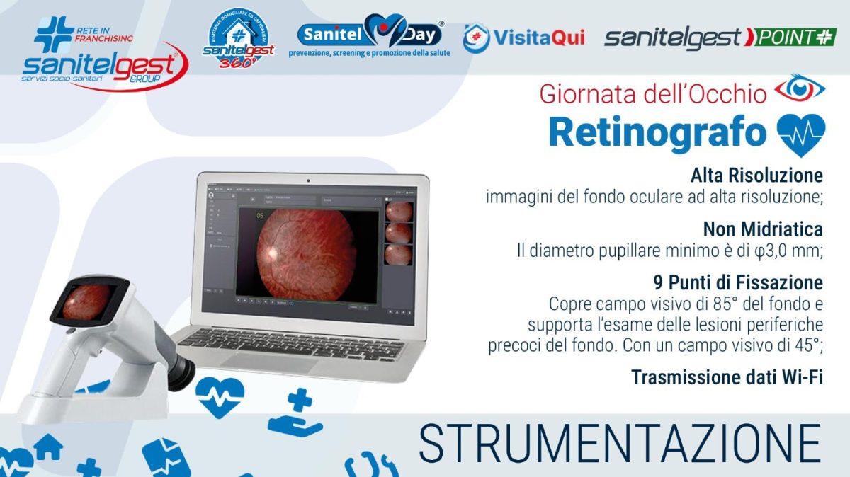 Giornata dell’Occhio – Esame del Fondo Retinico: prevenzione visiva in farmacia con il Sanitelgest Point